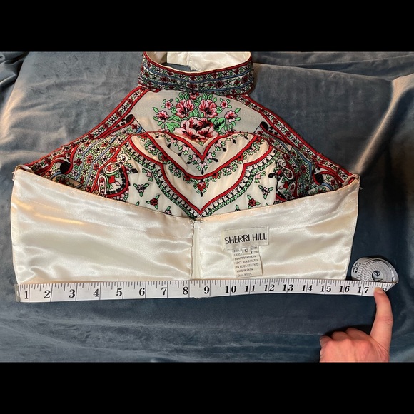 Sherri Hill #50075 Bohemian Embroidered Prom Dress,Wedding, Formal,Quinceanera - Picture 5 of 11